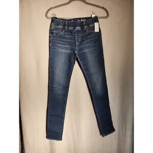 GapKids Girl’s SIZE 14 Regular Medium Wash Denim Legging Jean Elastic Waist New